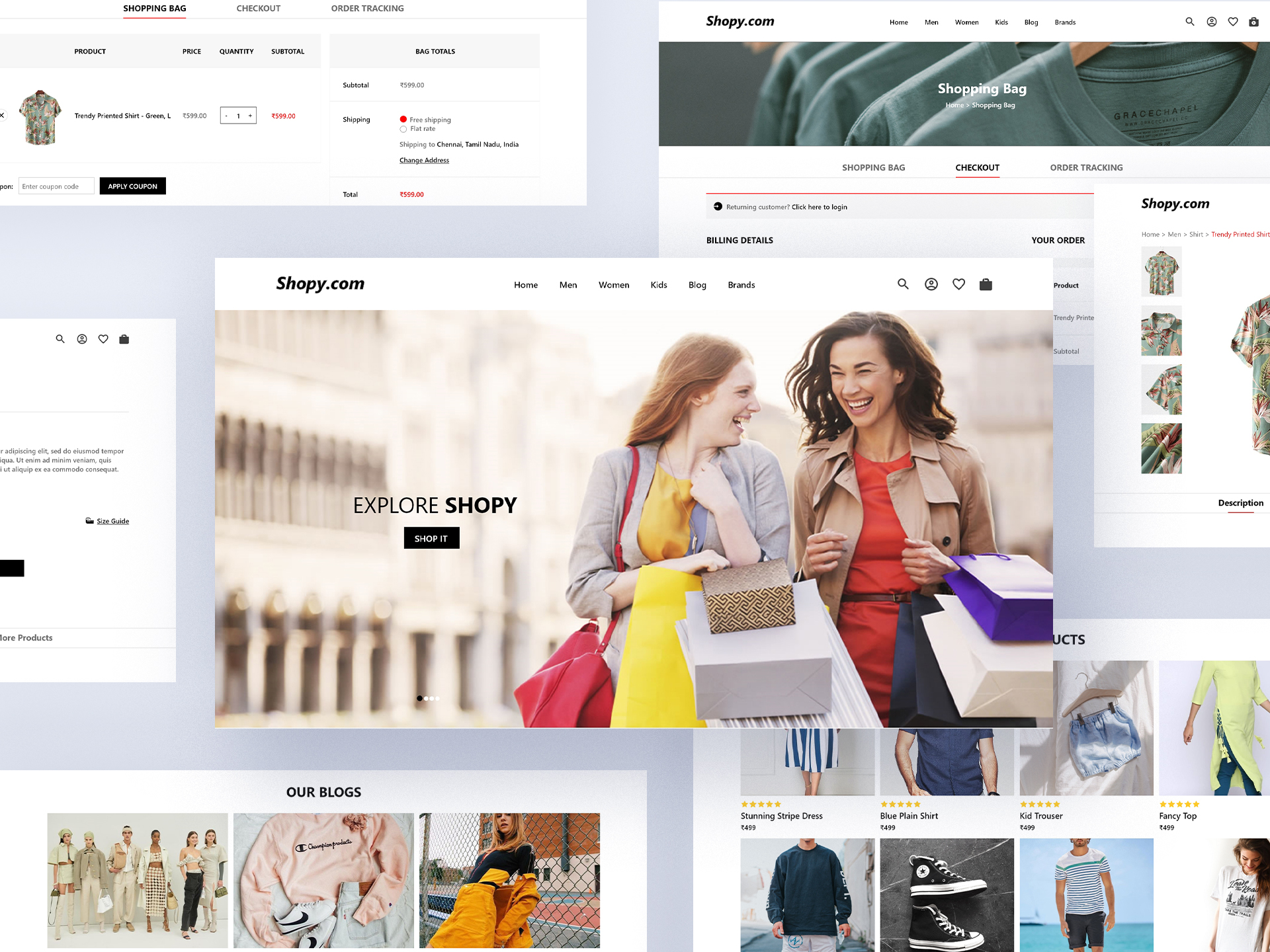 shopping website design